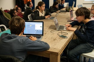 Leidse Sterrewacht toneel voor Coderdojo workshop