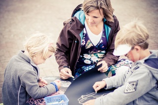 EU-UNAWE bij huldiging André Kuipers in Noordwijk