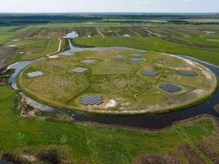 Low Frequency Array (LOFAR) telescopen kern in Nederland